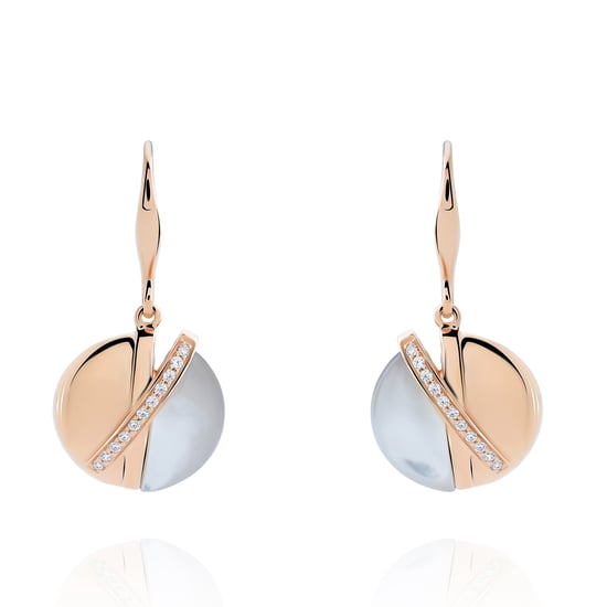 Orphelia 'Moragene' Damen 925er Sterlingsilber Set: Halskette + Ohrringe + Ring - Gold SET-7506/G - Image 3