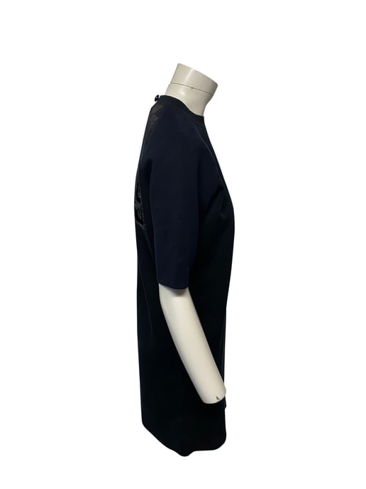 Louis Vuitton Verziertes Hemdkleid aus schwarzer Baumwolle - Image 4