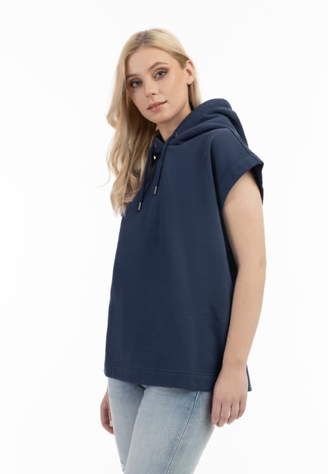 Dreimaster Oversize Sweatshirt Damen Marine - Image 3