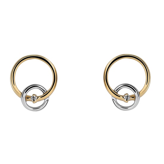 Orphelia 'Antoine' Damen Ohrringe aus 925 Sterling Silber - Silber/Gold ZO-7503/1 - Image 1