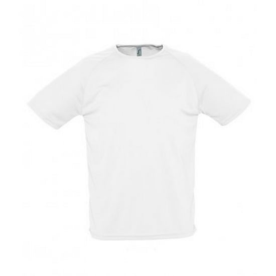 SOLS Mens Sporty Short Sleeve Performance T-Shirt (Weiß) - Image 1