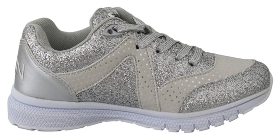 Plein Sport Femme Polyester Argent Runner Jasmines Sneakers Chaussures - Image 1