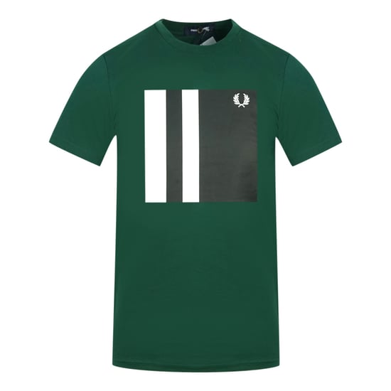 Fred Perry M8536 426 Grafik-T-Shirt grün mit Spitze - Image 1