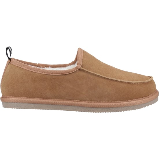 Hush Puppies Charles Wildleder Herren Pantoffeln Tan - Image 5