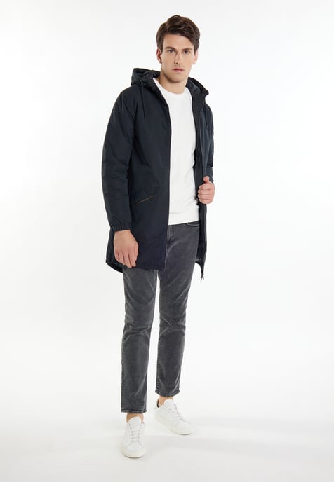 Mo Wattierter Parka Herren schwarz - Image 2