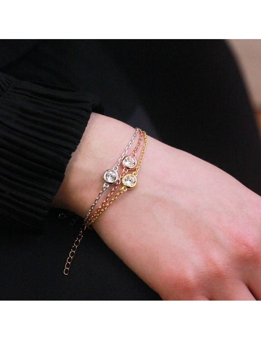Trio Geburtsstein Armbänder - Multi und Kristall - Image 2