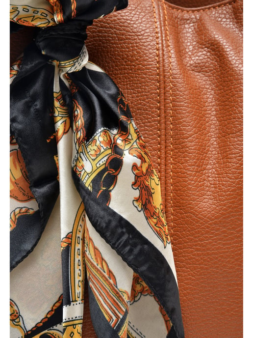 Carla Ferreri SS22 CF 1750 Marron Cuir de vachette Sac - Image 3