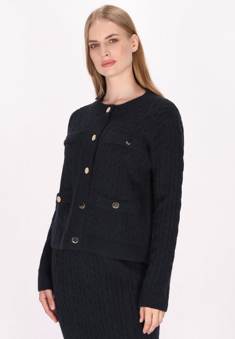 Dreimaster Cardigan Damen Marine - Image 3
