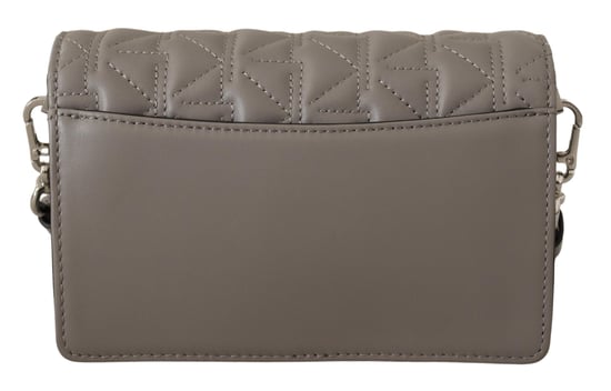 Karl Lagerfeld Women's Light Grey Leather Crossbody Bag - Image 4