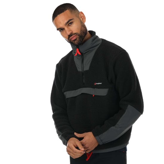 Polaire demi zippée Smock Berghaus Pour Homme en Noir Gris - Image 1