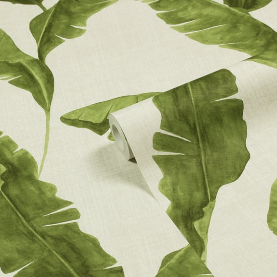Plantain Botanical Printed Wallpaper