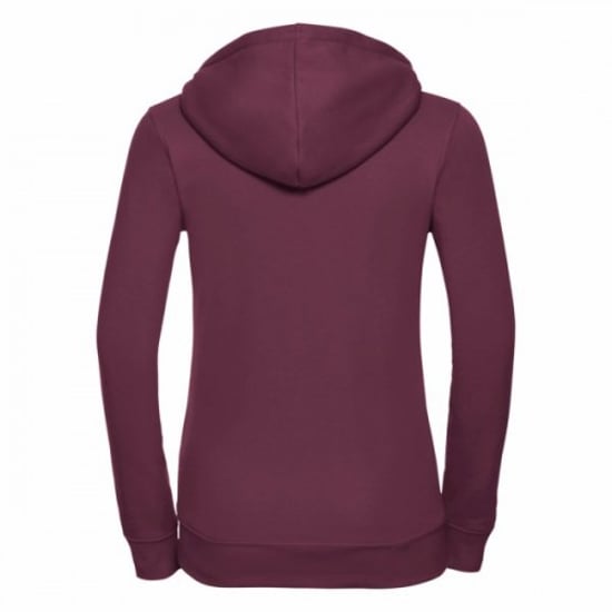 Russell Ladies Premium Authentic Zipped Hoodie (3-Lagen-Gewebe) (Burgund) - Image 2