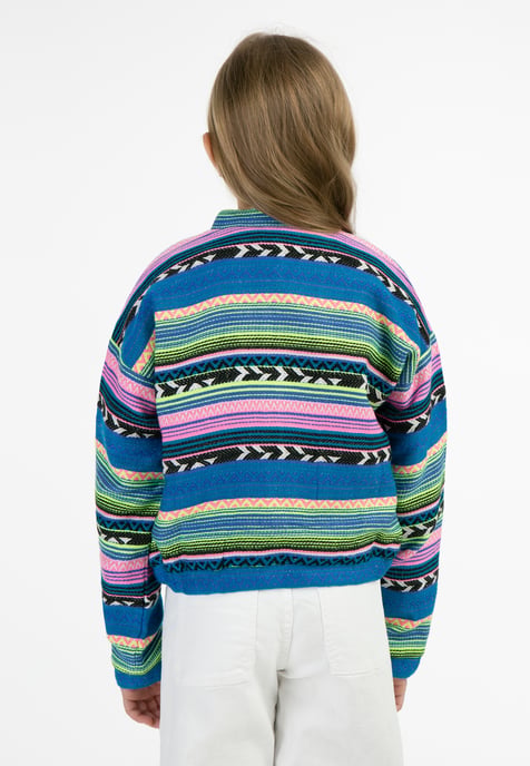 Mymo Bomberjacke Mädchen Mehrfarbig Neongrün - Image 4