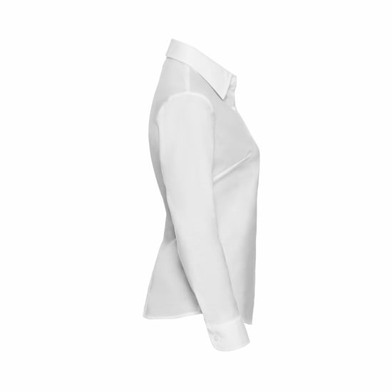 Russell - Hemd Pflegeleicht für Damen Langärmlig (Weiß) - Image 3
