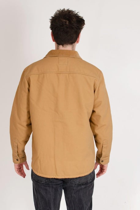 Mens Canvas Borg Lined Shacket