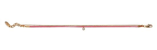 Fiorelli Fashion Imitation Rhodium Plated Crystal Teardrop Charms Bracelet 19cm + 3cm