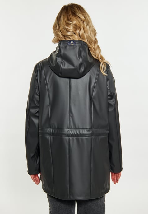 Schmuddelwedda Curvy Regenmantel Damen schwarz - Image 4