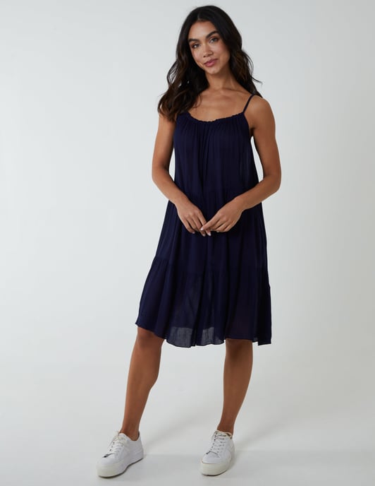 Tiered Cami Knee Dress