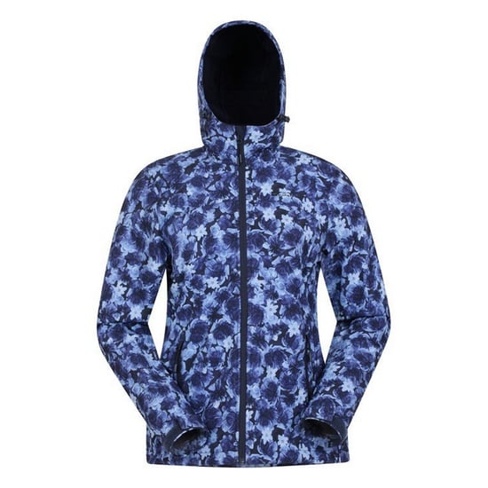 Mountain Warehouse Womens/Ladies Exodus Floral Soft Shell Jacke (Navy/Hellblau) - Image 1