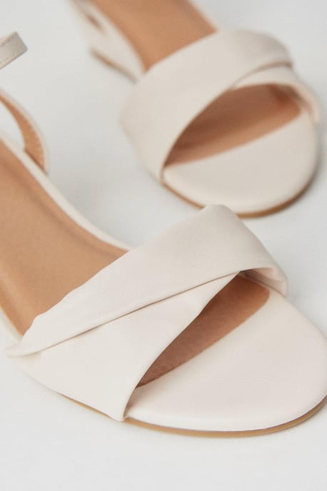 Wide Fit Ranae Soft Twist Low Wedge Heeled Sandals - Image 4