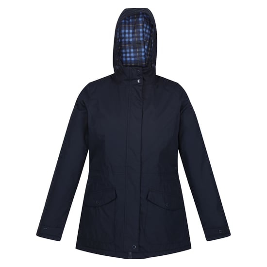 Regatta Womens/Ladies Brigida Waterproof Jacket (Navy Check)