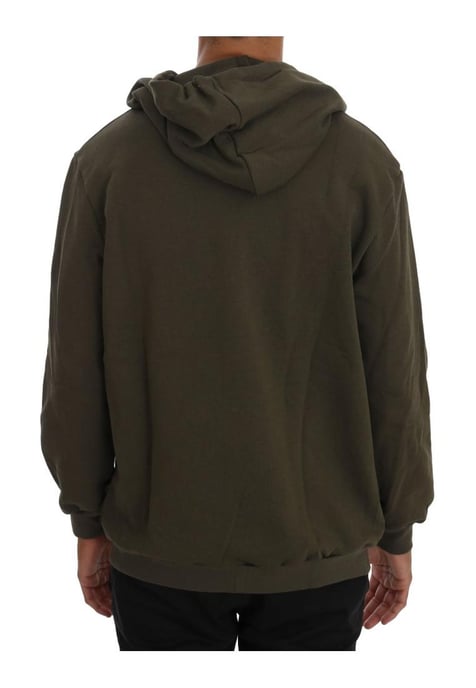 Daniele Alessandrini Herren Grüner Zip-Hoodie aus Baumwolle - Image 3