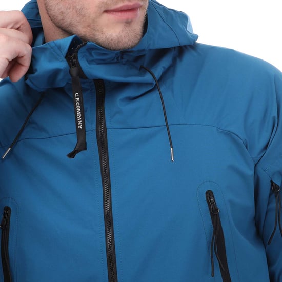Men's C.P. Company Pro-Tek Hooded Jacket in Blue - Image 3