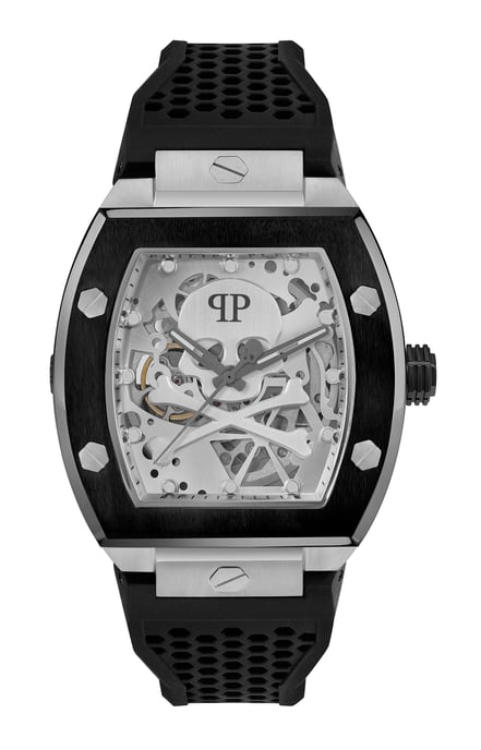 Philipp Plein The $keleton Herren-Armbanduhr Schwarz PWBAA2023 - Image 1