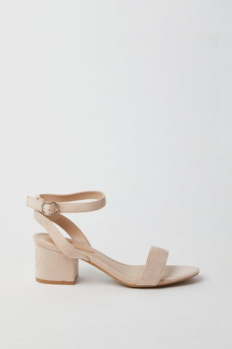 Wide Fit Tommi Barely There Mid Block Heel Sandals - Image 2