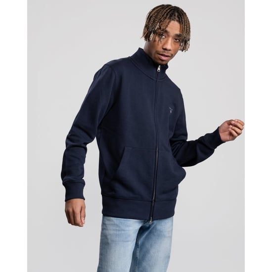 Cardigan Original zip Gant Pour Homme en Bleu Marine - Image 3
