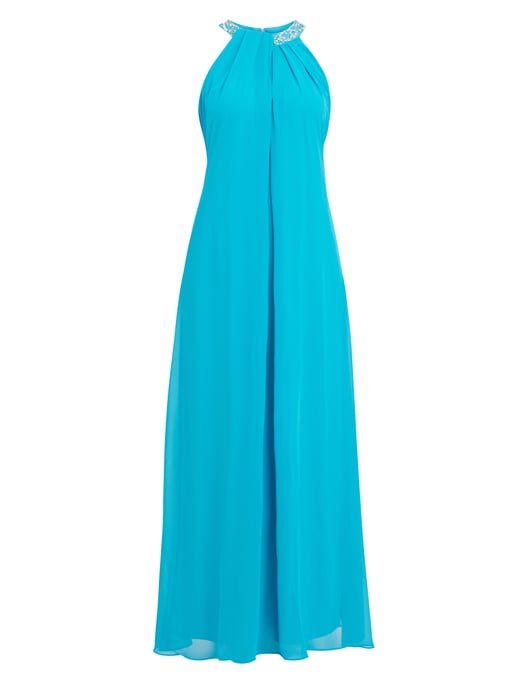 Pamela Halter Neck Maxi Dress With Beaded Neckline - Image 4