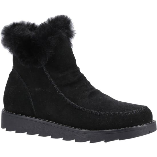 Hush Puppies Moira Wildleder Damen Schwarz Stiefel - Image 1