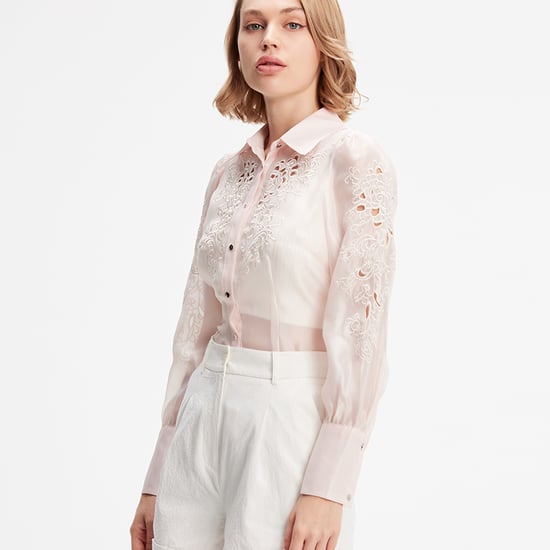 Embroidered Organza blouse