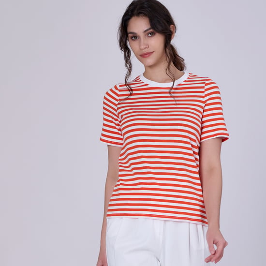 Gestreiftes T-Shirt aus Baumwolle - Image 1