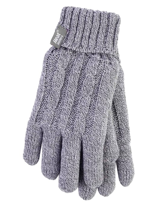 Heat Holders - Womens Cable Knit 2.3 tog Handschuhe für den Winter - Image 1