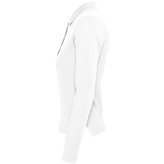 SOLS Podium - Langärmeliges Polo-Shirt aus 100% Baumwolle - Damen (Weiß) - Image 3