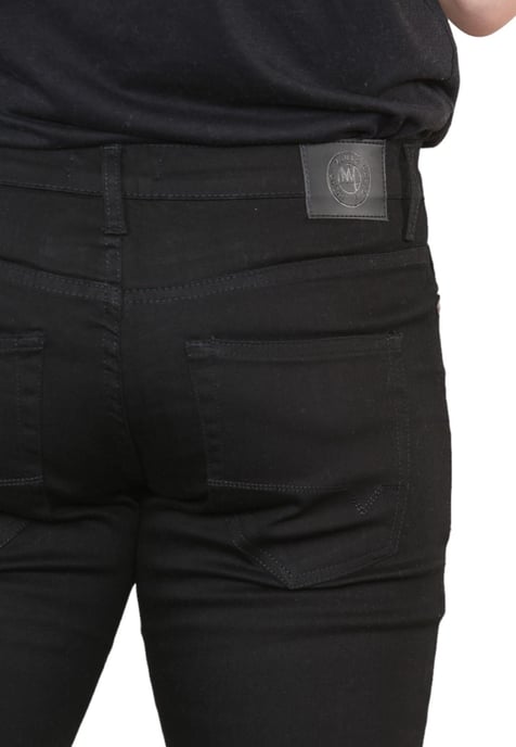 MYT Herren Skinny Fit Jeans Stretch Denim in Schwarz - Image 5