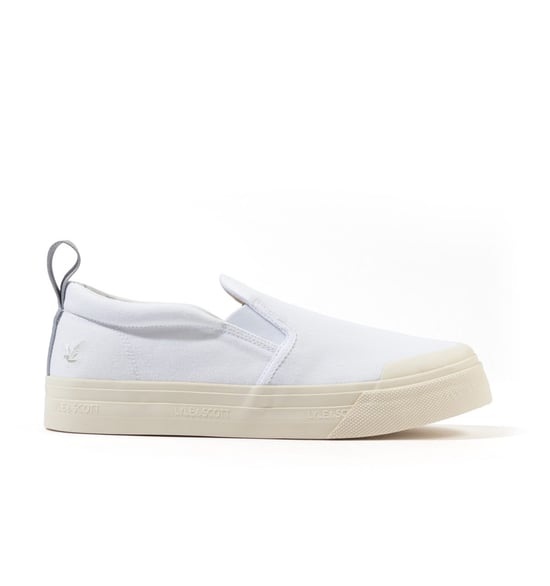 Lyle & Scott Duncan Weiße Leinenschuhe - Image 2