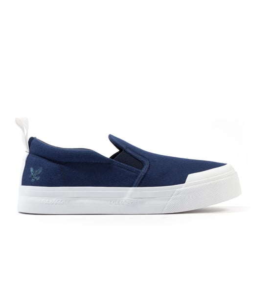 Lyle & Scott Duncan Marinefarbene Herren-Pantoletten - Image 2