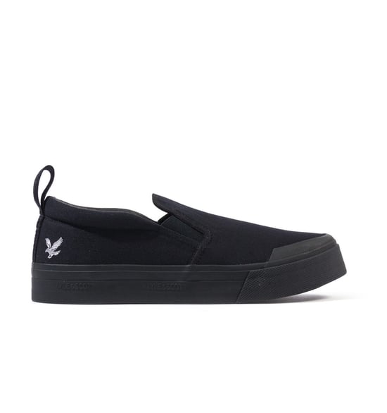 Lyle & Scott Duncan Schwarze Segeltuchschuhe - Image 2