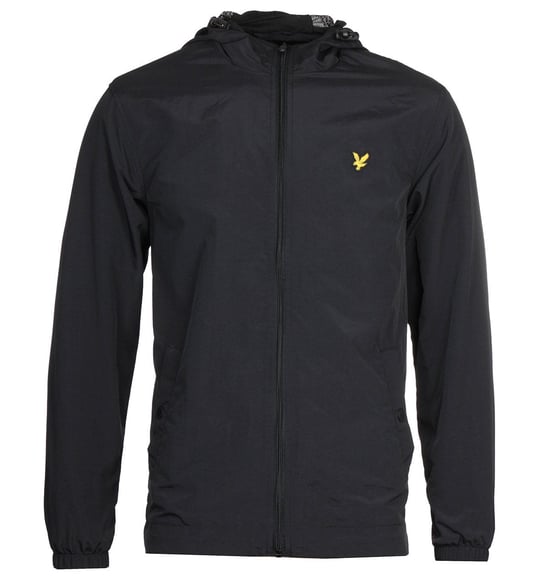 Lyle & Scott Schwarze Kapuzenjacke mit Reißverschluss - Image 1