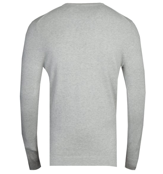 Ein unverzichtbares Modell von Lyle & Scott für diese Saison. Der Lyle & Scott Light Grey Marl Cotton Merino Sweater ist aus reiner Baumwolle gefertigt und mit einem Rundhalsausschnitt und gerippten Abschlüssen ausgestattet. Dieser Sweater ist vielseitig - Image 2