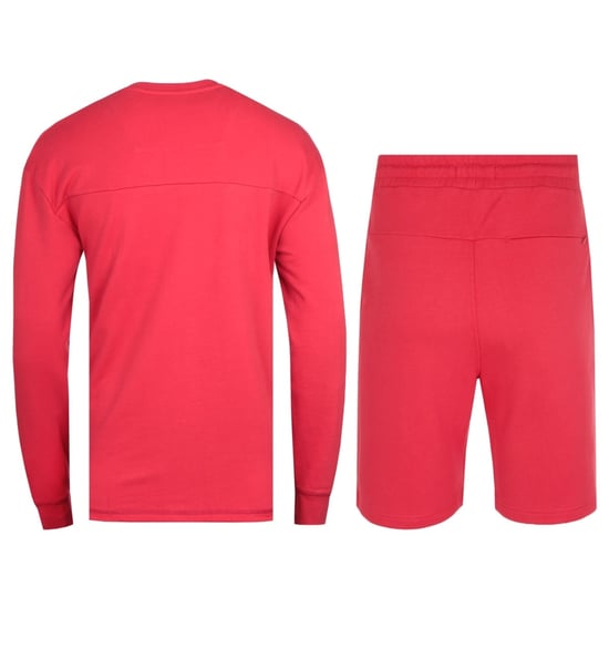 Marshall Artist Non Anth Sweatshirt & Shorts Red Tracksuit