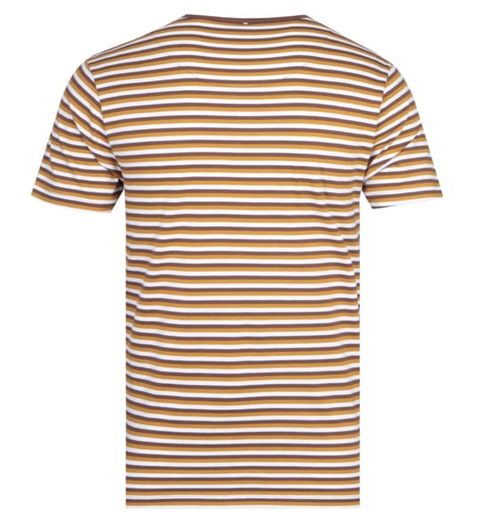 Pretty Green Brown Stripe Feeder T-Shirt