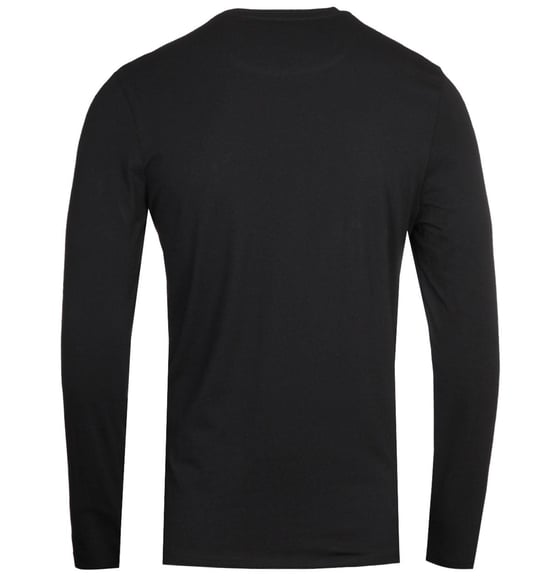 Lyle & Scott Jet Schwarz Langarm T-Shirt - Image 2