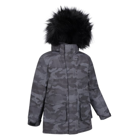 Mountain Warehouse Childrens/Kids Ranger Camouflage Water Resistant Jacket (Grey)
