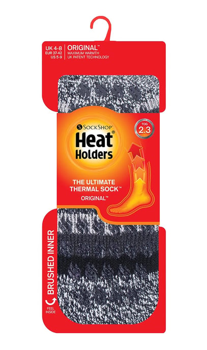HEAT HOLDERS - Rutschfeste Damen-Thermo-Slipper-Socken mit Griffen - Image 2