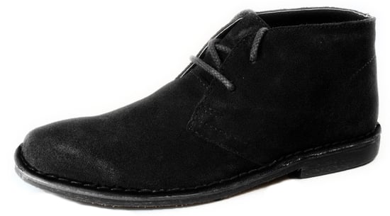 Red Tape Gobi Black Suede Leather Black Mens Desert Boots