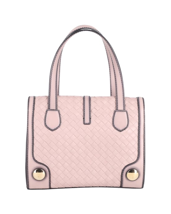 Bottega Veneta Doppelltragetasche aus gewebtem Kalbsleder in Pink - Image 4