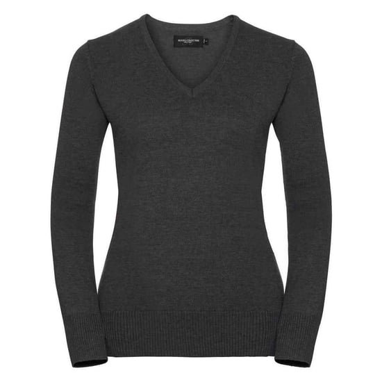 Russell Collection - Sweatshirt V-Ausschnitt für Damen (Holzkohle) - Image 1